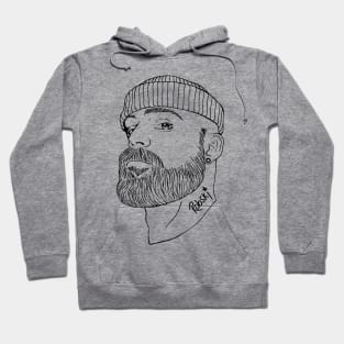 Beanie Boy Black Lines Hoodie